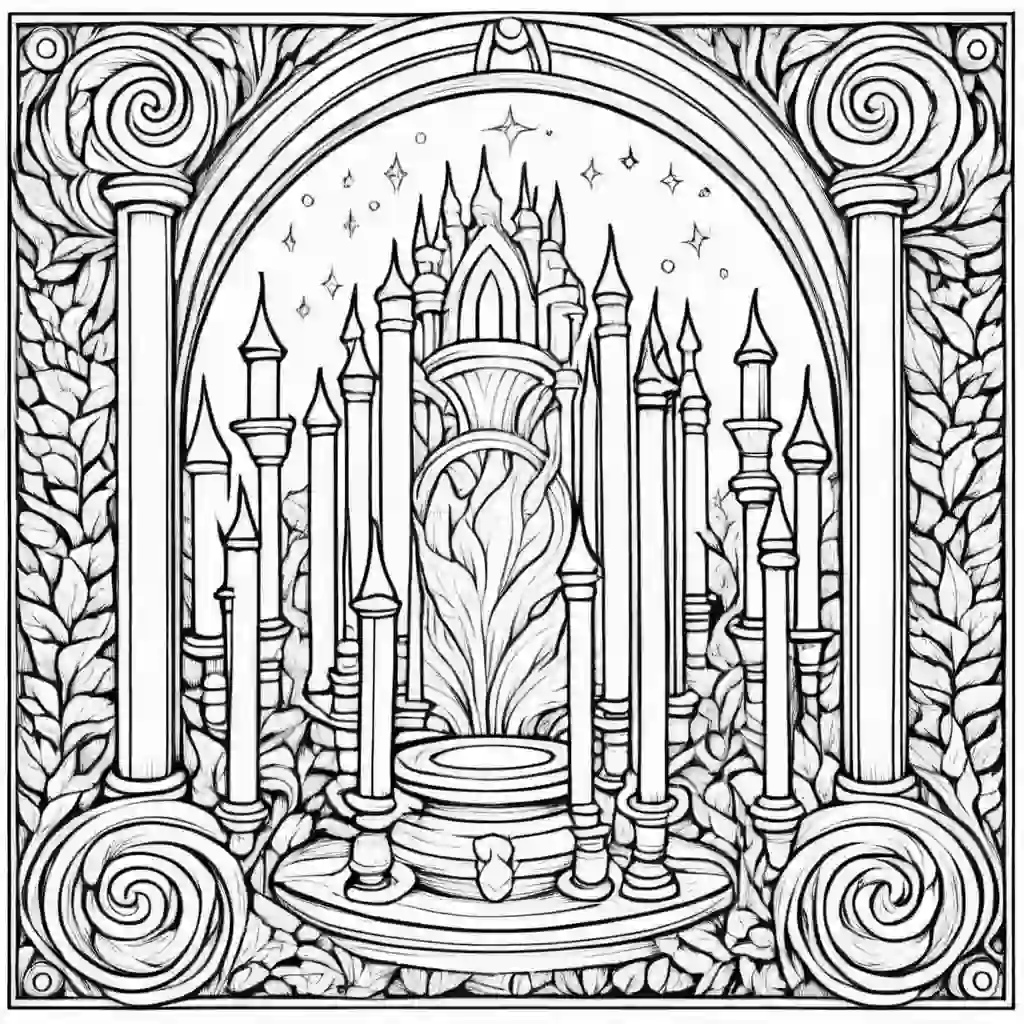 Magic Scrolls coloring pages